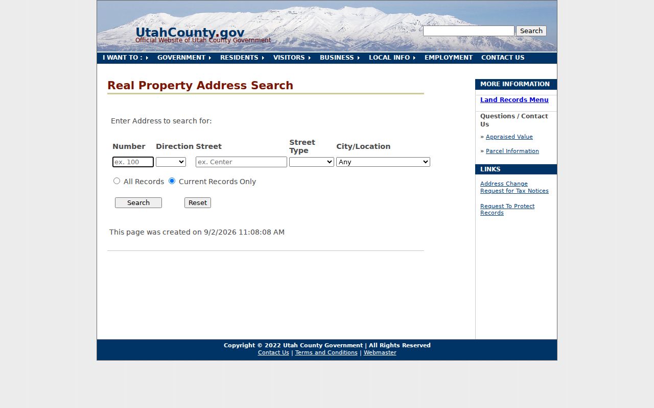 Pleasant Grove street directory Utah County address search